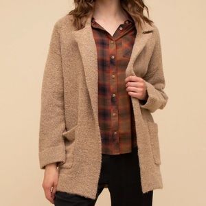 Thread & Supply Vita Sweater Jacket in Camel- S